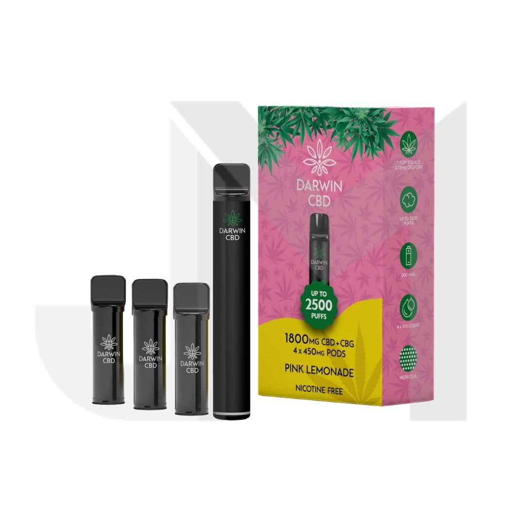 1800mg Darwin CBD 4 in 1 Vape Kit 2500 Puffs | UK Wholesale 1800mg Darwin CBD 4 in 1 Vape Kit 2500 Puffs | UK Wholesale