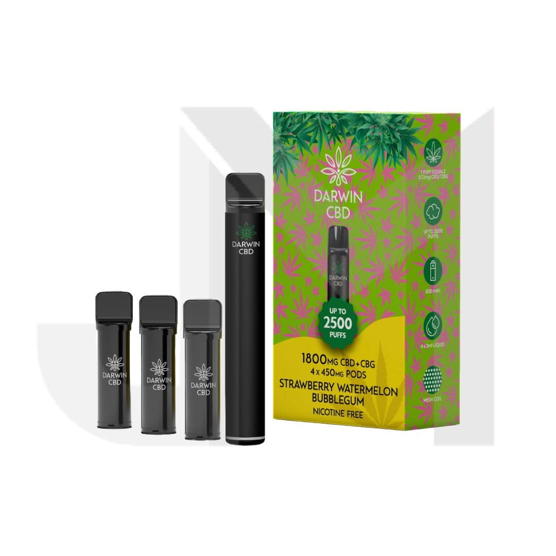 Cbd Disposable Vape Uk 1800mg Darwin CBD 4 in 1 Vape Kit 2500 Puffs The  Strongest