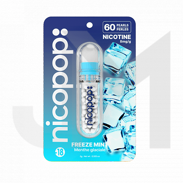 Nicopop 8mg Nicotine Pearls - 60 Pearls