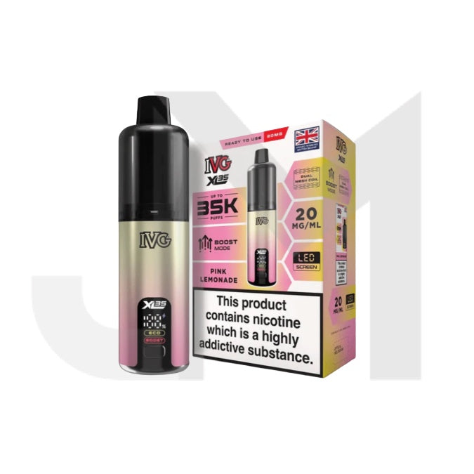20mg IVG XL 35K Prefilled Pod Vape Kit 35000 Puffs