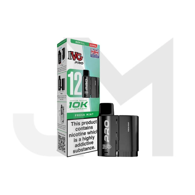 20mg I VG Pro 12 Refill Pod Pack 10000 Puffs