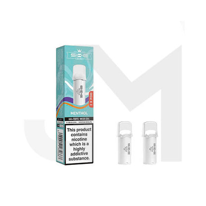 20mg SKE Crystal Pro Replacement Prefilled Pods 2ml 1200 Puffs - 2 Pcs