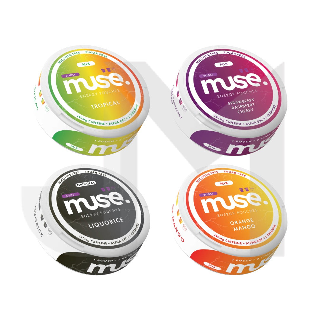 140mg Muse Boost Energy Pouches (UK Made) - 20 Pouches
