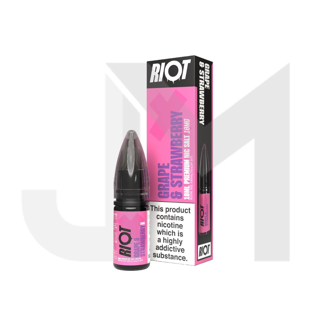 10mg RIOT X 10ml Nic Salts by Riot Squad (50VG/50PG)