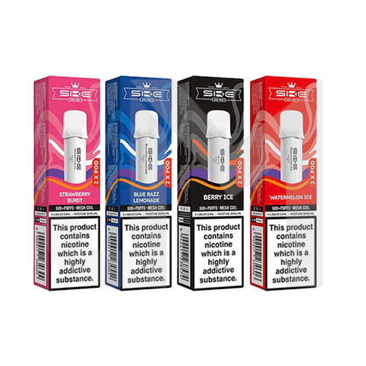 20mg SKE Crystal Pro Replacement Prefilled Pods 2ml 1200 Puffs - 2 Pcs