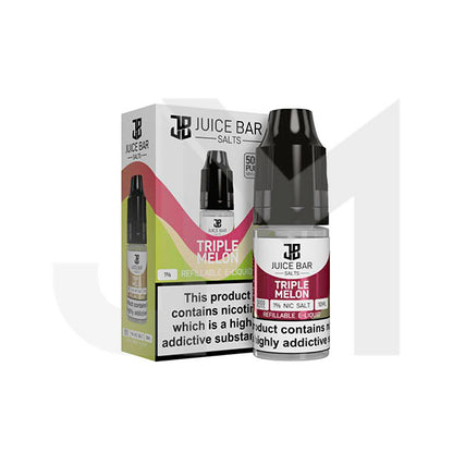 10mg Juice Bar Salts 10ml Nic Salts - Pack Of 5 (50VG/50PG)