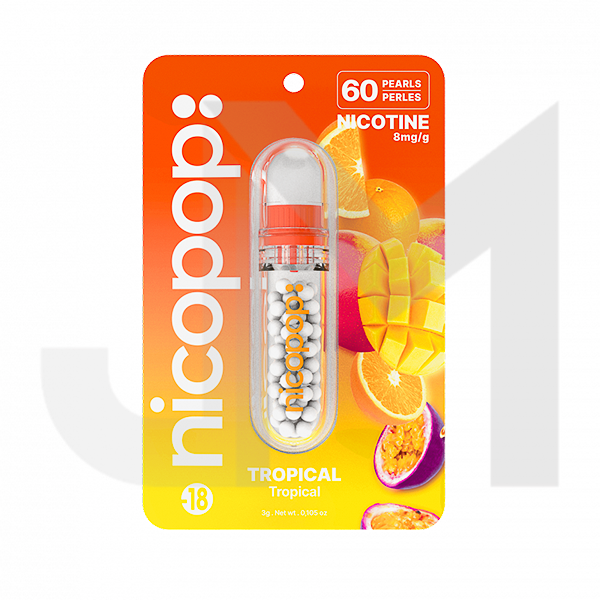 Nicopop 8mg Nicotine Pearls - 60 Pearls