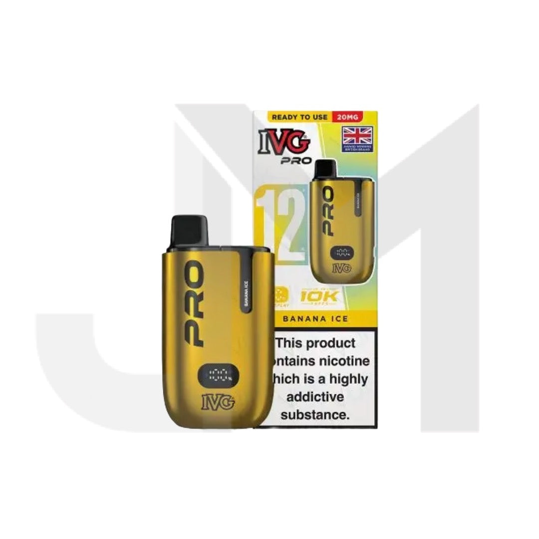 20mg I VG Pro 12 Prefilled Pod Vape Kit 10000 Puffs