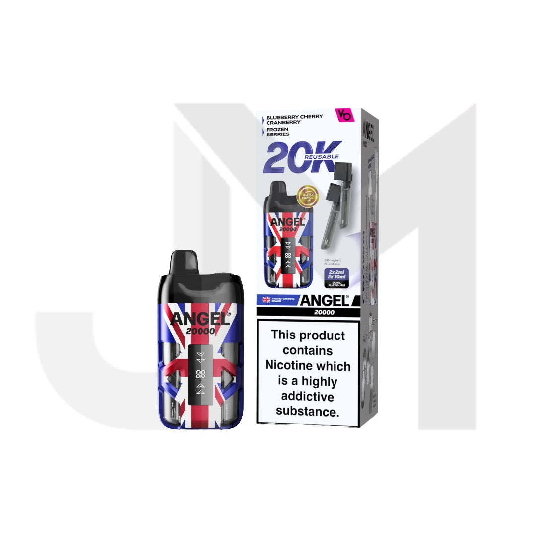 20mg Angel 20000 by Vapes Bars Duel Prefilled Pod Vape Kit 20000 Puffs