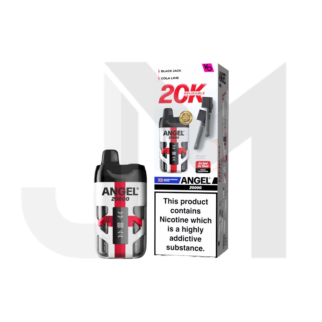 20mg Angel 20000 by Vapes Bars Duel Prefilled Pod Vape Kit 20000 Puffs