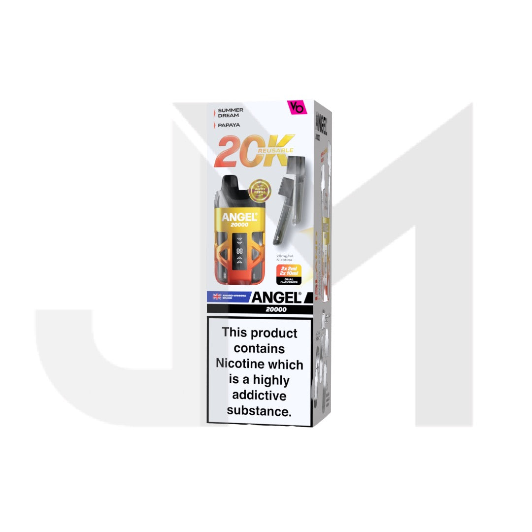 20mg Angel 20000 by Vapes Bars Duel Prefilled Pod Vape Kit 20000 Puffs