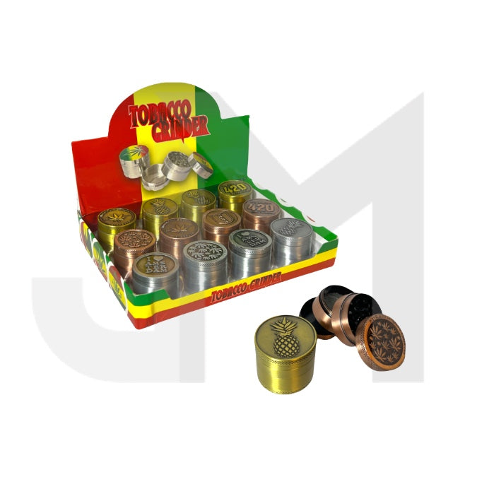 12 x Grinder Metal Amsterdam New 4 Part PH6915BS 40MM - GS1203