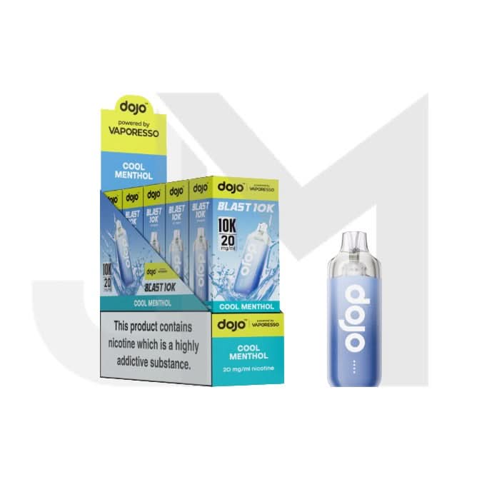 10 x 20mg Vaporesso Dojo Blast 10k Prefilled Pod Vape Kit + 2 x FREE Pods