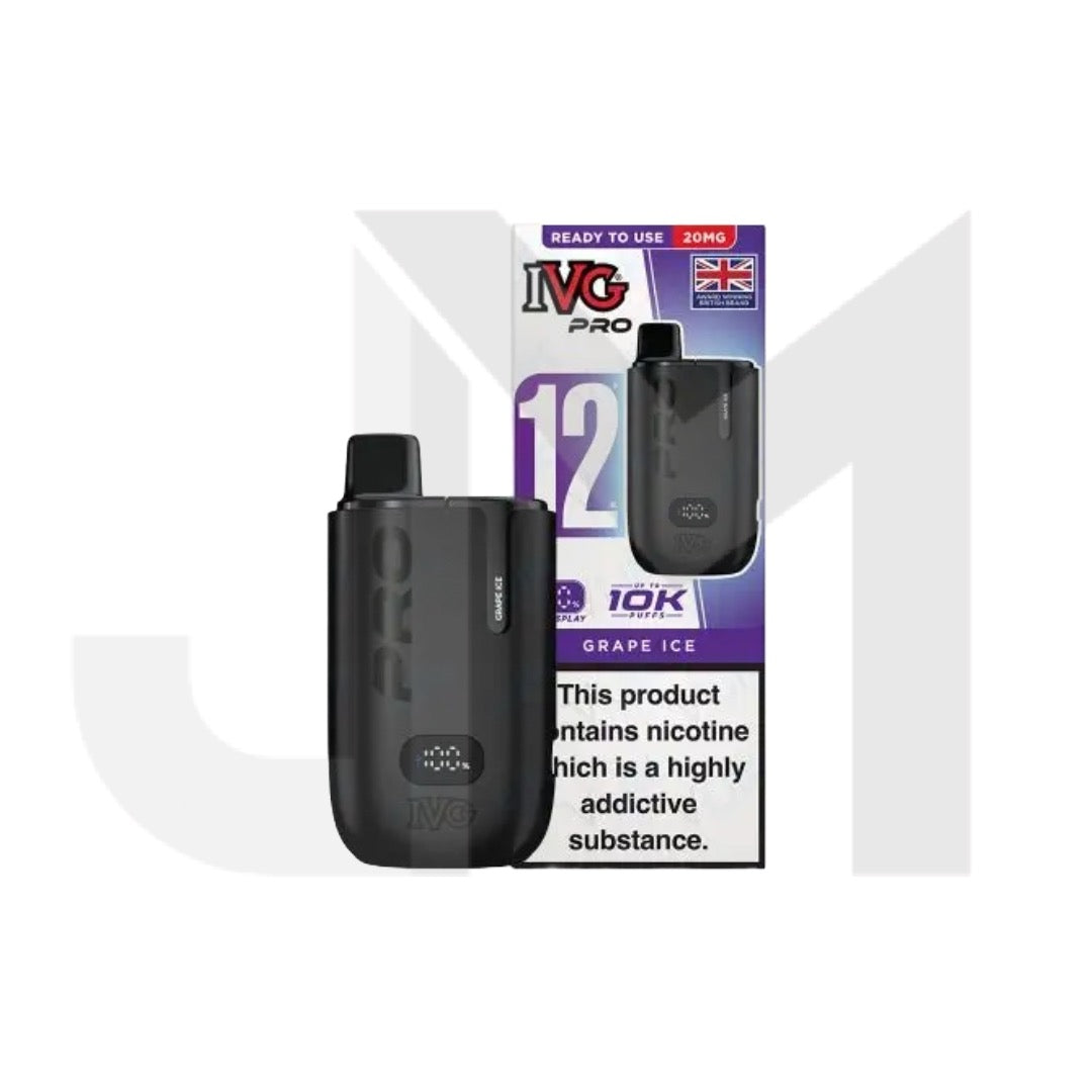 20mg I VG Pro 12 Prefilled Pod Vape Kit 10000 Puffs