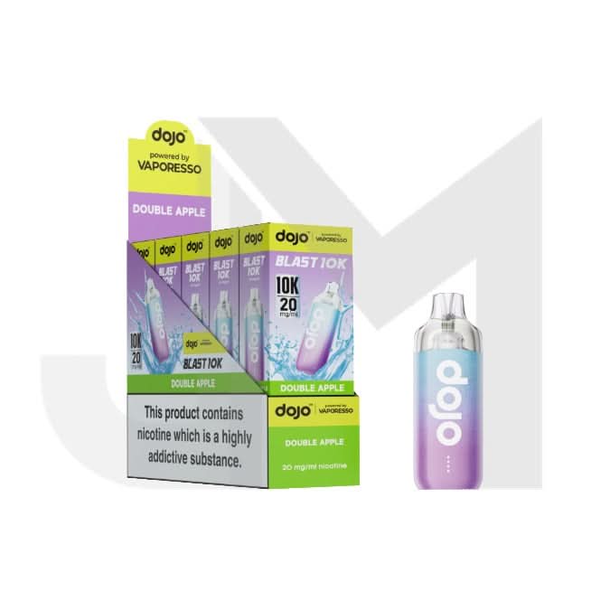10 x 20mg Vaporesso Dojo Blast 10k Prefilled Pod Vape Kit + 2 x FREE Pods