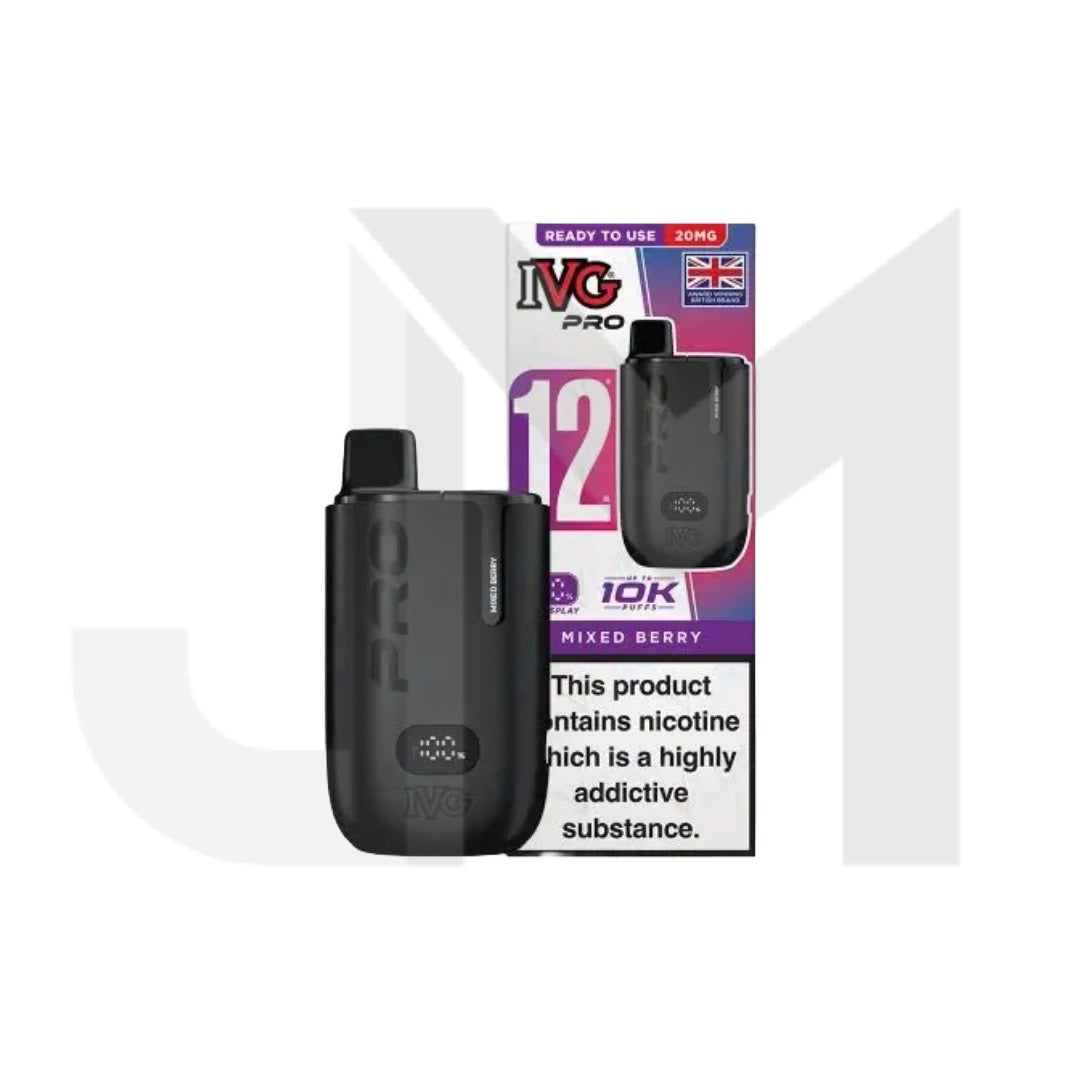 20mg I VG Pro 12 Prefilled Pod Vape Kit 10000 Puffs