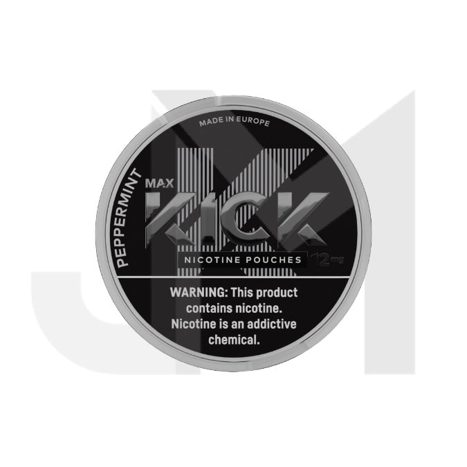 12mg Max Kick Nicotine Pouches - 20 Pouches