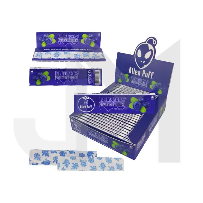 Alien Puff Blueberry Flavour King Size Papers - 25 Booklets (HPF2801)