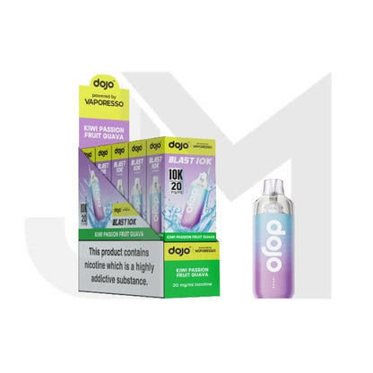 10 x 20mg Vaporesso Dojo Blast 10k Prefilled Pod Vape Kit + 2 x FREE Pods