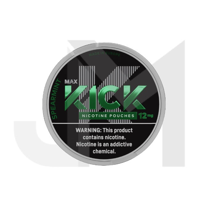 12mg Max Kick Nicotine Pouches - 20 Pouches