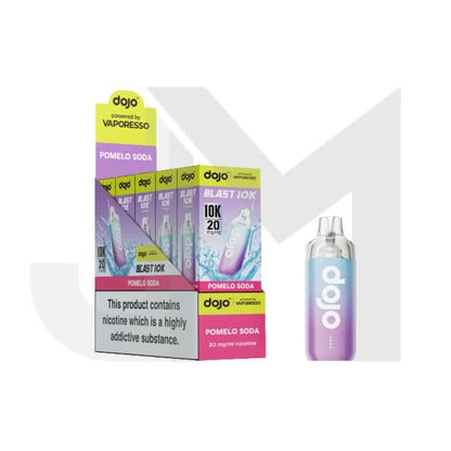10 x 20mg Vaporesso Dojo Blast 10k Prefilled Pod Vape Kit + 2 x FREE Pods