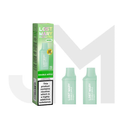 20mg Lost Mary BM600 Prefilled Replacement Pods 1200 Puffs - 2 Pcs