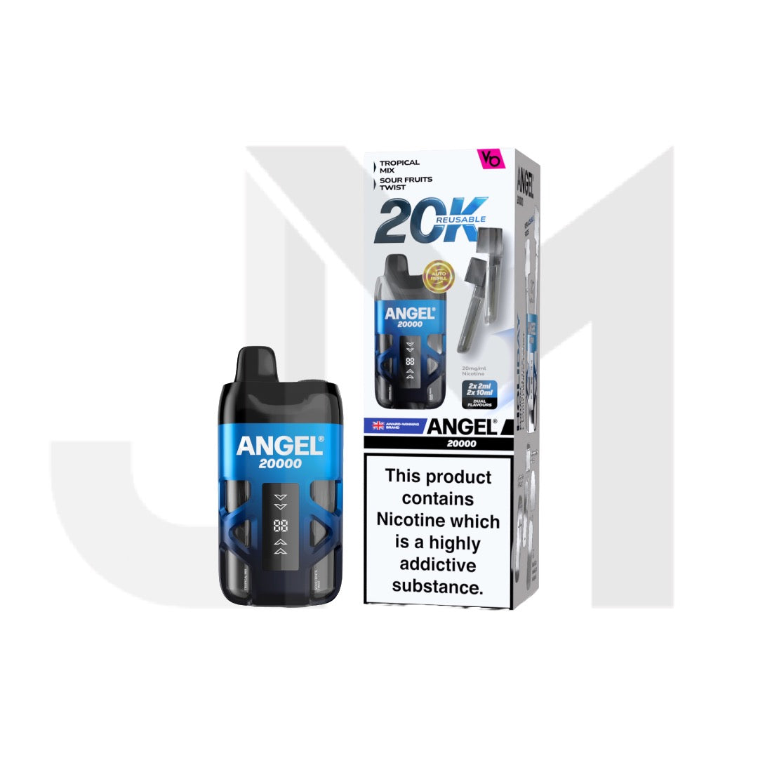 20mg Angel 20000 by Vapes Bars Duel Prefilled Pod Vape Kit 20000 Puffs
