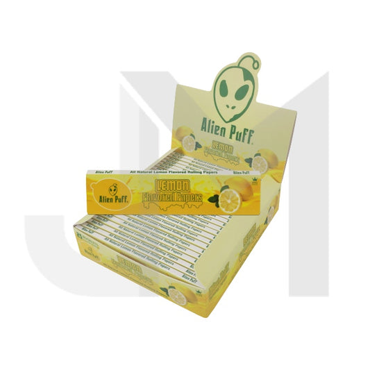 Alien Puff Lemon Flavour King Size Papers - 25 Booklets (HPF2810)