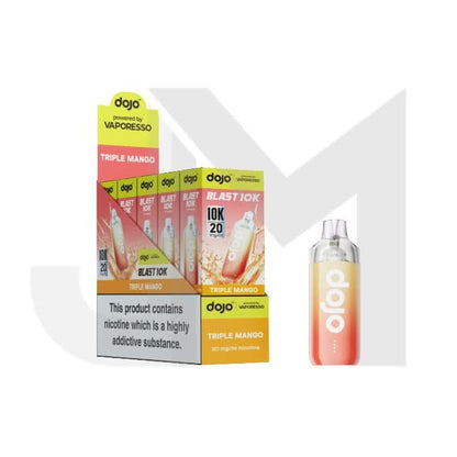10 x 20mg Vaporesso Dojo Blast 10k Prefilled Pod Vape Kit + 2 x FREE Pods