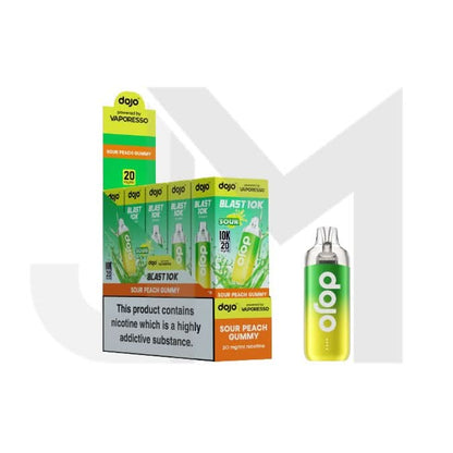 10 x 20mg Vaporesso Dojo Blast 10k Prefilled Pod Vape Kit + 2 x FREE Pods