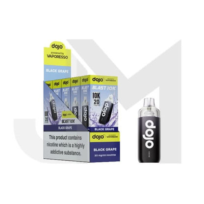 10 x 20mg Vaporesso Dojo Blast 10k Prefilled Pod Vape Kit + 2 x FREE Pods