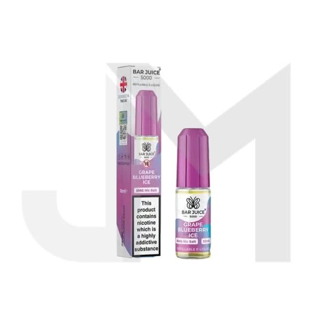 5mg Bar Juice 5000 Nic Salts 10ml (40VG/60PG)