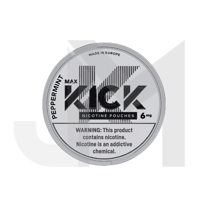 6mg Max Kick Nicotine Pouches - 20 Pouches