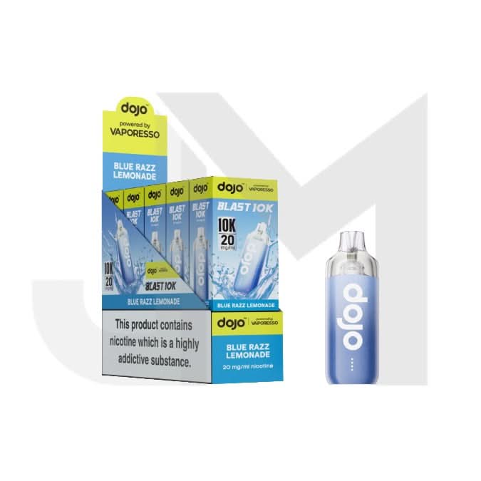 10 x 20mg Vaporesso Dojo Blast 10k Prefilled Pod Vape Kit + 2 x FREE Pods