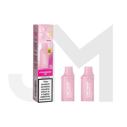 20mg Lost Mary BM600 Prefilled Replacement Pods 1200 Puffs - 2 Pcs