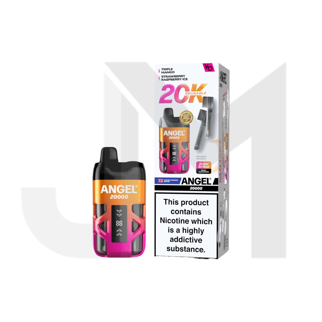 20mg Angel 20000 by Vapes Bars Duel Prefilled Pod Vape Kit 20000 Puffs