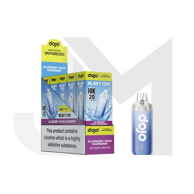 10 x 20mg Vaporesso Dojo Blast 10k Prefilled Pod Vape Kit + 2 x FREE Pods