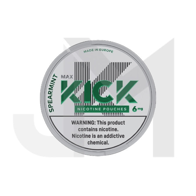 6mg Max Kick Nicotine Pouches - 20 Pouches