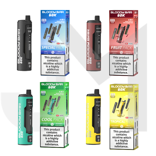 Bloody Bar 60k 4 in 1 Prefilled Pod Vape Kit 60000 Puffs