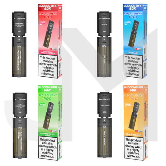 20mg Bloody Bar 60K Prefilled Pods 60000 Puffs