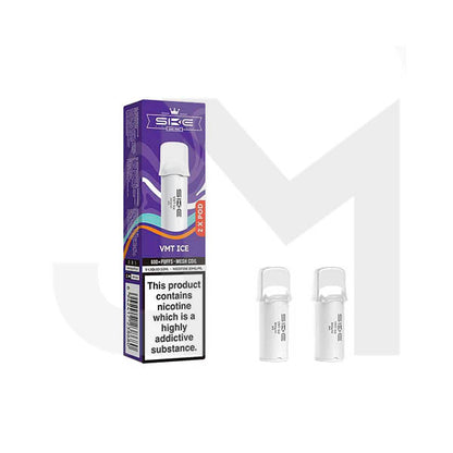 20mg SKE Crystal Pro Replacement Prefilled Pods 2ml 1200 Puffs - 2 Pcs