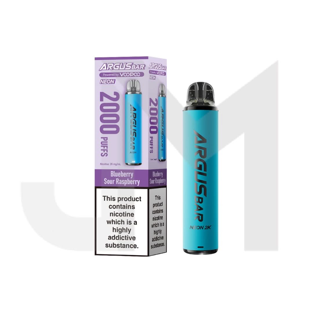20mg Voopoo Argus Bar Neon 2K Prefilles Pod Vape Kit 2000 Puffs | UK Wholesale 20mg Voopoo Argus Bar Neon 2K Prefilles Pod Vape Kit 2000 Puffs | UK Wholesale