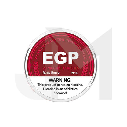 9mg EGP Nicotine Pouches - 20 Pouches