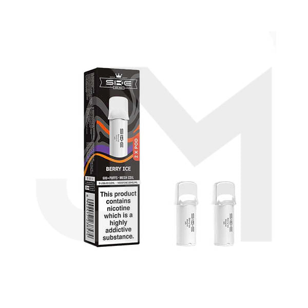 20mg SKE Crystal Pro Replacement Prefilled Pods 2ml 1200 Puffs - 2 Pcs