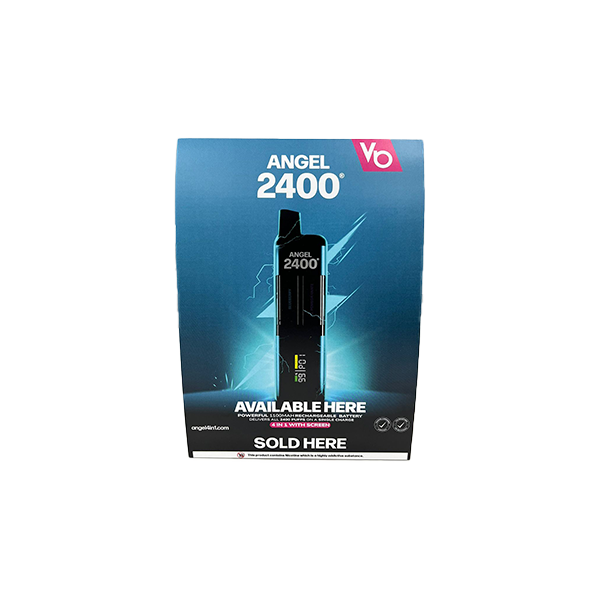 FREE Vapes Bar Angel 2400 Promotional Counter Display - For Your Business! 3 Per Customer