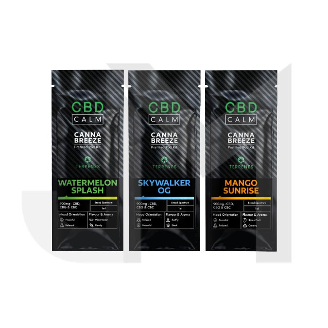 900mg CBD Calm Cannabreeze Prefilled Pod Vape Kit