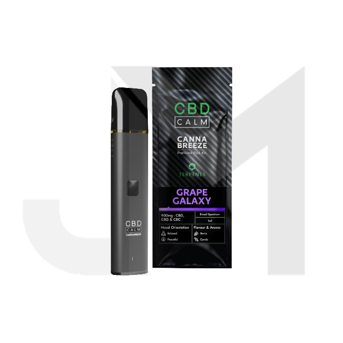 900mg CBD Calm Cannabreeze Prefilled Pod Vape Kit | UK Wholesale