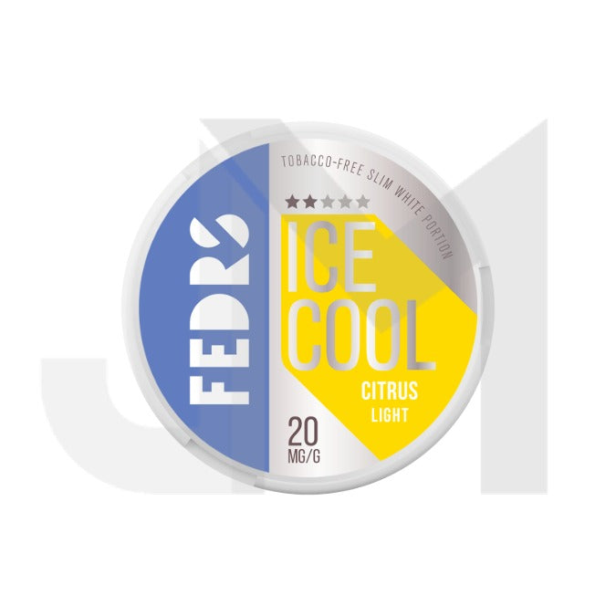 20mg FEDRS Ice Cool Light Nicotine Pouches - 20 Pouches