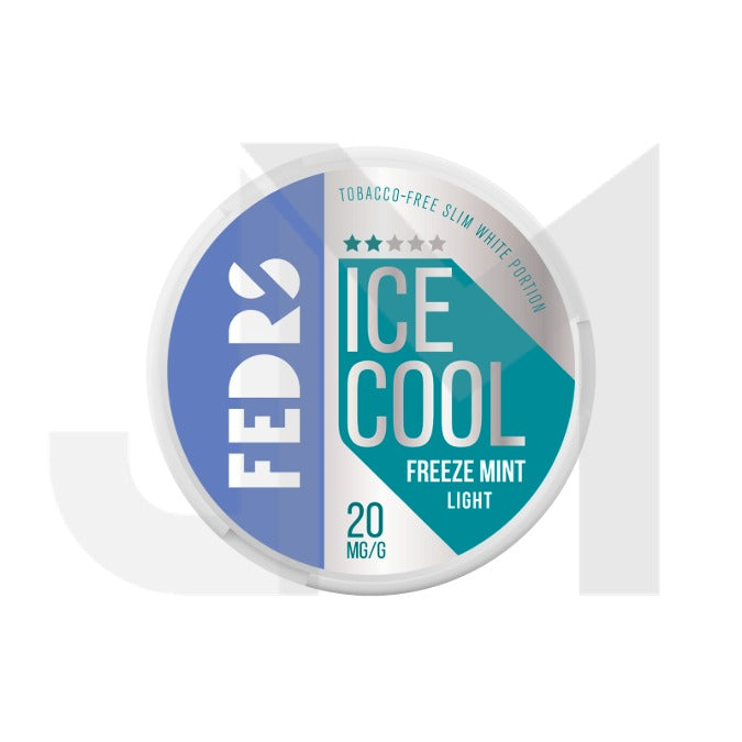 20mg FEDRS Ice Cool Light Nicotine Pouches - 20 Pouches