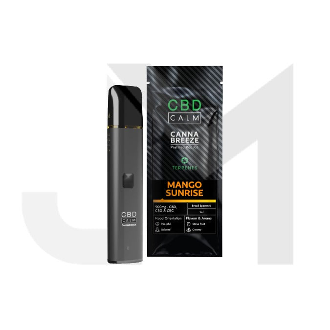 900mg CBD Calm Cannabreeze Prefilled Pod Vape Kit